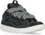 Lanvin Zwarte Denim Sneakers met Herringbone Patroon Black Heren - Thumbnail 3