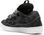 Lanvin Zwarte Denim Sneakers Oversize Logo Patch Black Heren - Thumbnail 3