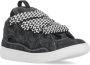 Lanvin Zwarte Katoenen Sneakers met Herringbone Detail Black Dames - Thumbnail 3