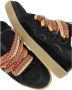 Lanvin Zwarte Leren Sneakers met Herringbone Patroon Black Dames - Thumbnail 6