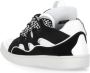 Lanvin Zwarte Leren Sneakers met Logo Detail Black Dames - Thumbnail 4