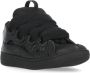 Lanvin Zwarte Leren Sneakers Ronde Neus Black Dames - Thumbnail 3