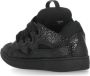 Lanvin Zwarte Leren Sneakers Ronde Neus Black Dames - Thumbnail 4