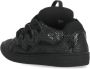 Lanvin Zwarte Leren Stoffen Sneakers Ronde Neus Black Heren - Thumbnail 4