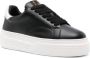 Lanvin Zwarte Plateau Sneakers Logo Rubberen Zool White Dames - Thumbnail 2