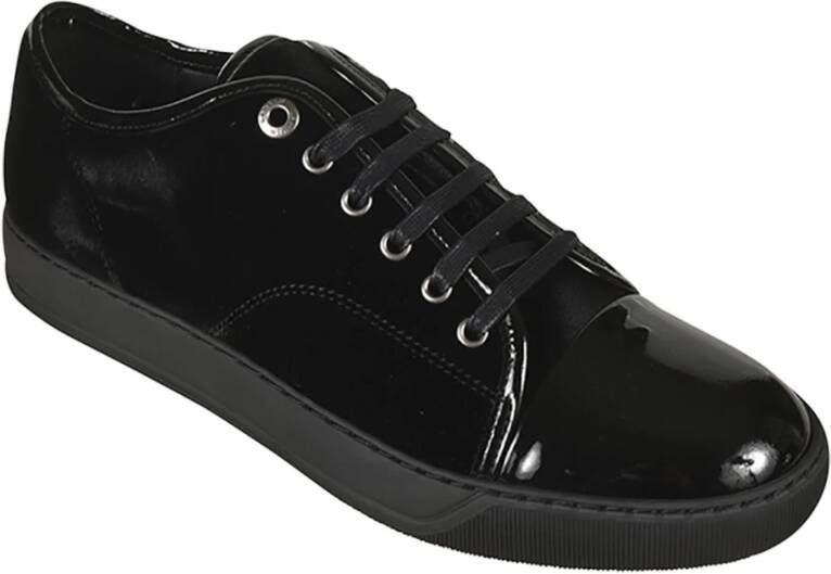 Lanvin Zwarte Sneakers Stijlvolle Casual Schoenen Black Heren