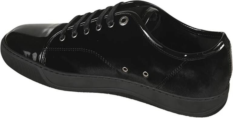 Lanvin Zwarte Sneakers Stijlvolle Casual Schoenen Black Heren