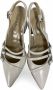 Laura Bellariva Slingback pumps met gespen en kitten hak Beige Dames - Thumbnail 4