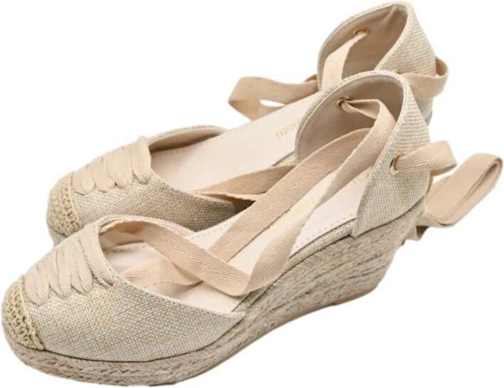 Laura Biagiotti Beige Espadrille Hakken Lbed240000017 Beige Dames