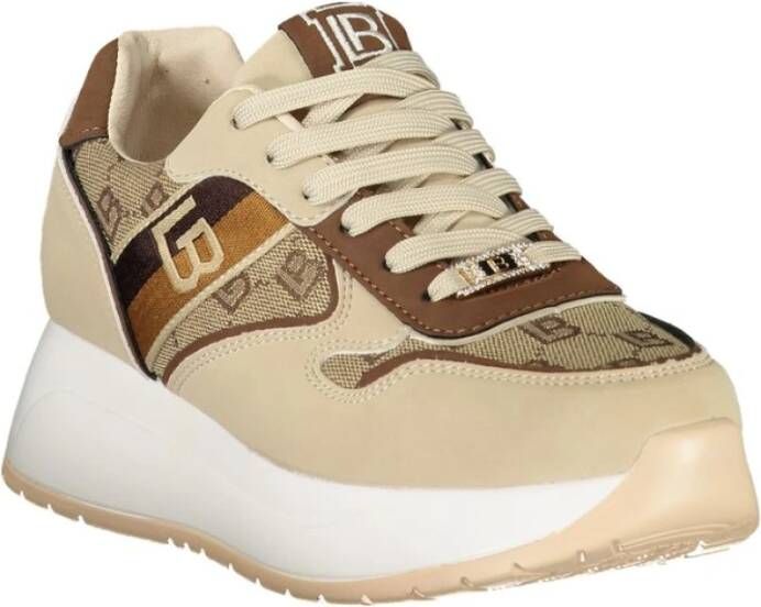 Laura Biagiotti Beige Polyester Sneaker Beige Dames