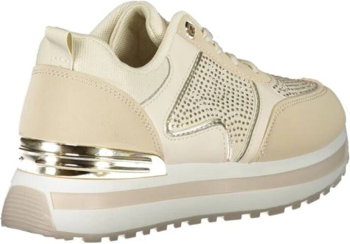 Laura Biagiotti Beige Polyester Sneaker Beige Dames