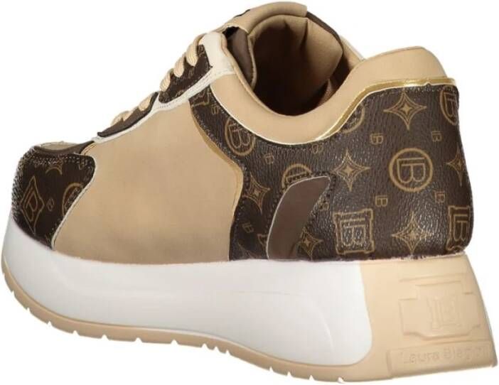 Laura Biagiotti Beige Polyethyleen Sneaker Beige Dames