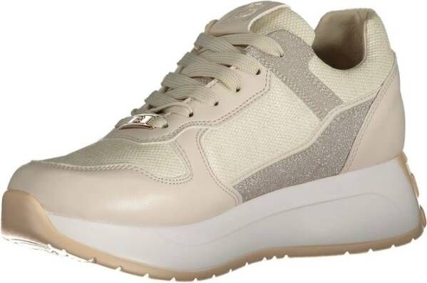 Laura Biagiotti Beige Sneaker met Contrastdetails Beige Dames