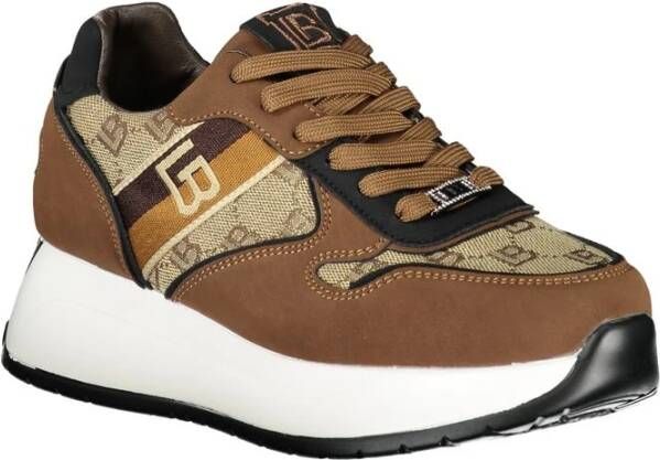 Laura Biagiotti Bruine Polyester Sneaker Brown Dames