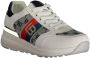 Laura Biagiotti Witte Polyester Sneakers met Veters Contrastdetails Borduursel Logo Multicolor Dames - Thumbnail 4