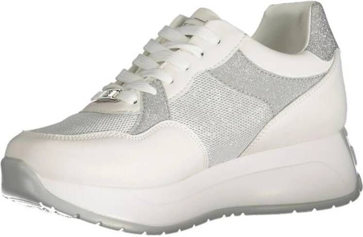 Laura Biagiotti Geborduurde Platform Sneaker voor Vrouwen White Dames