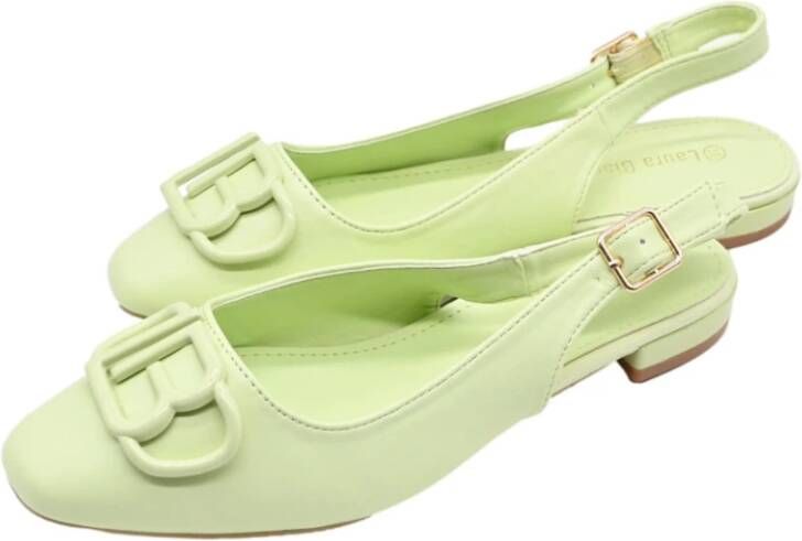 Laura Biagiotti Mint Calf Sandalen Lbed240000025 Green Dames