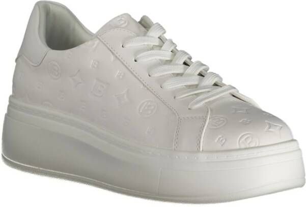 Laura Biagiotti Sneakers met veters en print White Dames