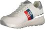 Laura Biagiotti Witte Polyester Sneakers met Veters Contrastdetails Borduursel Logo White Dames - Thumbnail 9