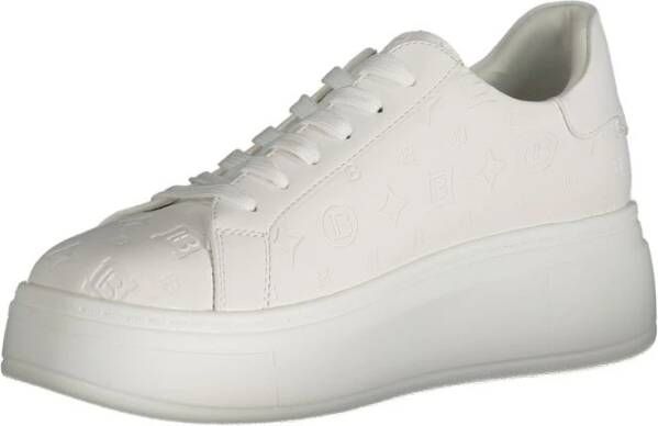 Laura Biagiotti Witte Polyester Sneakers met Veters White Dames