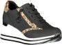 Laura Biagiotti Zwarte Polyester Sneaker Black Dames - Thumbnail 2