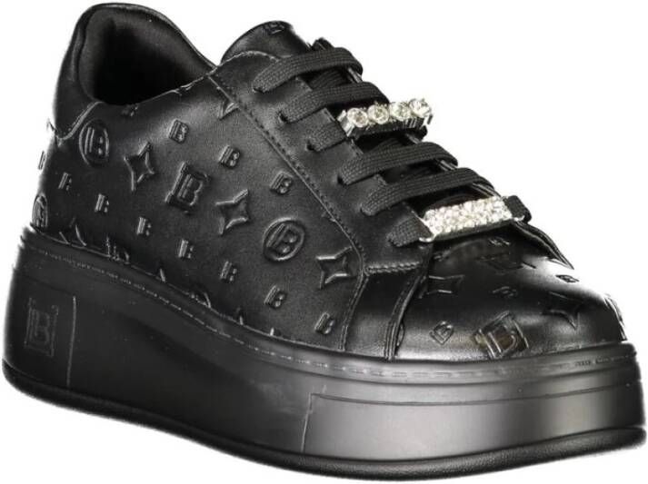 Laura Biagiotti Zwarte Polyester Sneaker Black Dames