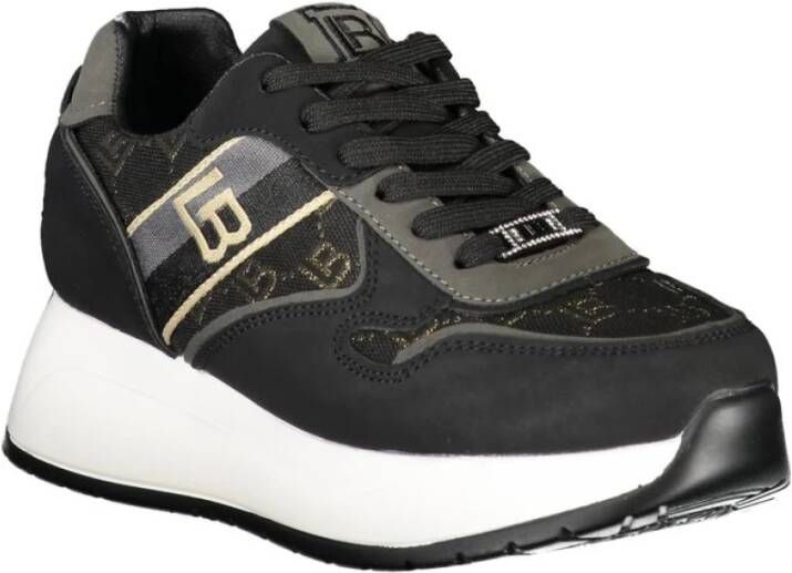 Laura Biagiotti Zwarte Polyester Sneaker Black Dames