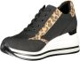 Laura Biagiotti Zwarte Polyester Sneaker Black Dames - Thumbnail 3