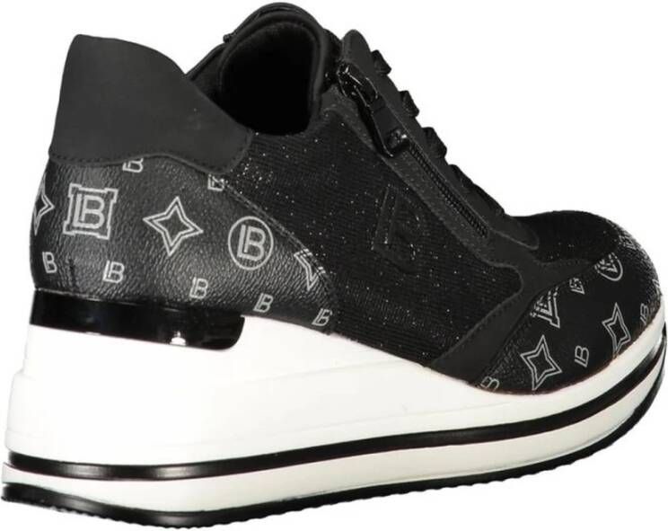 Laura Biagiotti Zwarte polyester sneaker voor vrouwen Black Dames