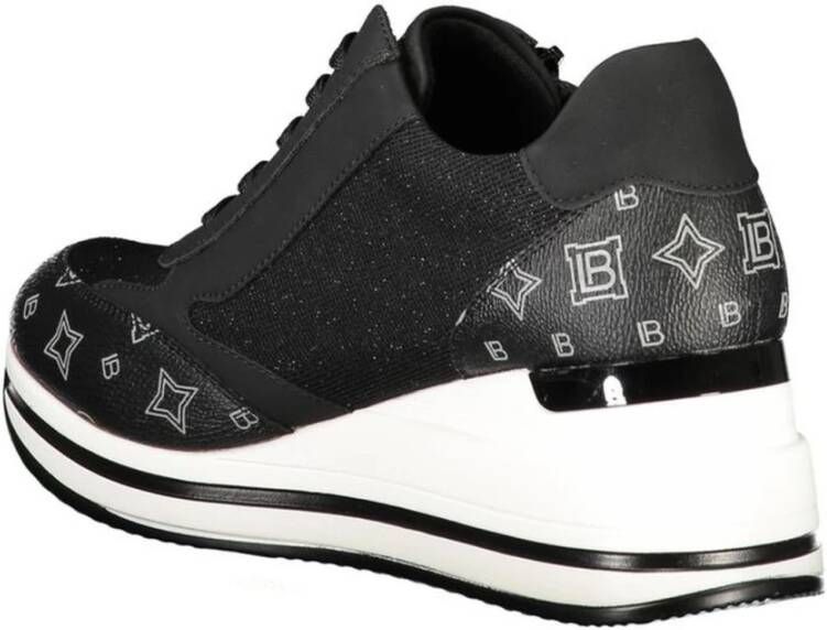 Laura Biagiotti Zwarte polyester sneaker voor vrouwen Black Dames