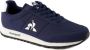 Le Coq Sportif Blauwe Casual Suède Sneakers voor Heren Blue Heren - Thumbnail 9