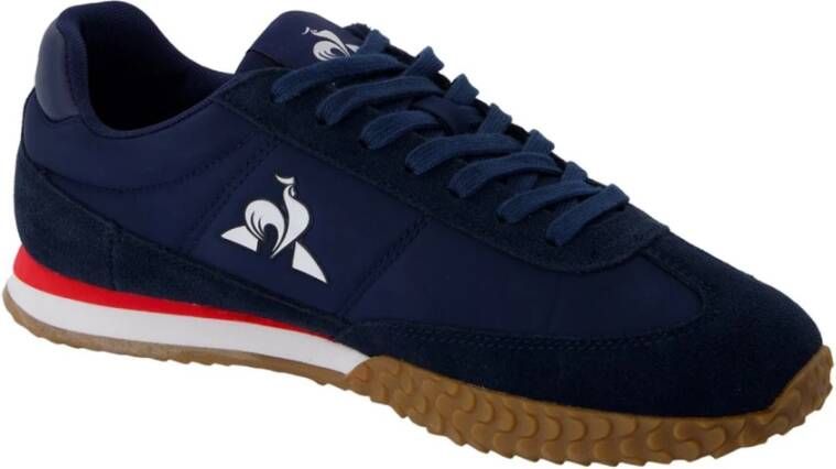 Le Coq Sportif Blauwe Sportieve Textiel Sneakers Blue Heren