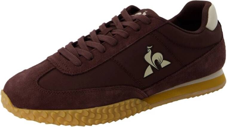 Le Coq Sportif Bruine Casual Sneakers met Rubberen Zool Brown Heren