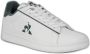 Le Coq Sportif Groene Leren Sportieve Sneakers met Rubberen Zool White Heren - Thumbnail 3