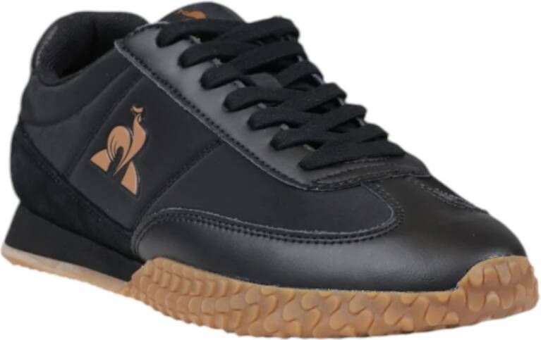 Le Coq Sportif Lente Zomer Heren Sneakers Nylon Leer Suède Black Heren