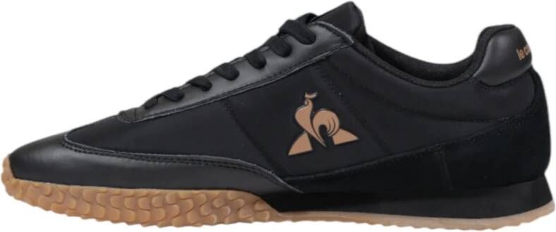 Le Coq Sportif Lente Zomer Heren Sneakers Nylon Leer Suède Black Heren