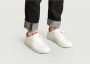 Le Coq Sportif Rode Italiaans Leren Lage Sneakers White Dames - Thumbnail 3