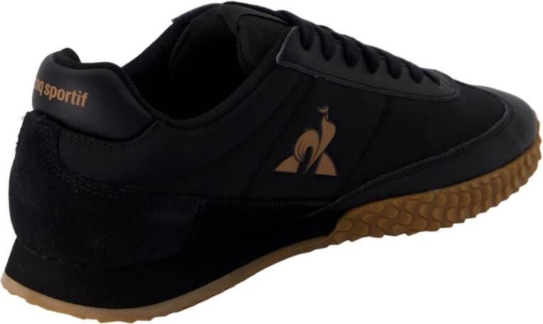 Le Coq Sportif Zwarte Sportieve Textiel Sneakers Black Heren