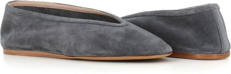 Le Monde Beryl Antraciet Suède Ballerina Platte Schoenen Gray Dames