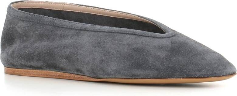 Le Monde Beryl Antraciet Suède Ballerina Platte Schoenen Gray Dames