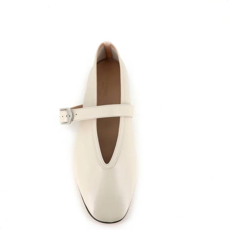 Le Monde Beryl Beige Leren Ballerina Schoenen Beige Dames