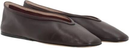 Le Monde Beryl Bordeaux Platte Schoenen Amandel Teen Leer Red Dames