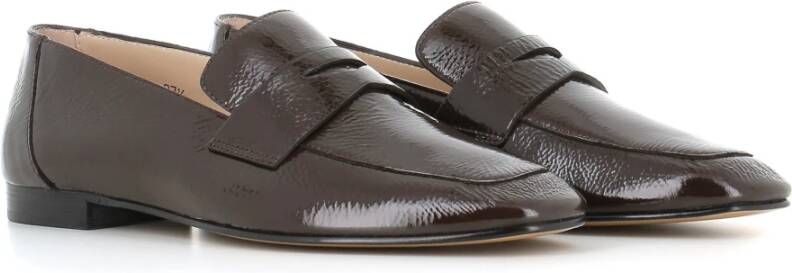 Le Monde Beryl Bruine Lakleren Loafer Brown Dames