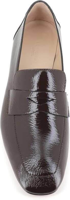 Le Monde Beryl Bruine Lakleren Loafer Brown Dames