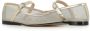 Le Monde Beryl Gouden Mesh Ballerina Platte Schoenen Beige Dames - Thumbnail 2