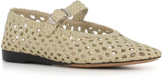 Le Monde Beryl Handgeweven Beige Ballerina Platte Schoenen Beige Dames