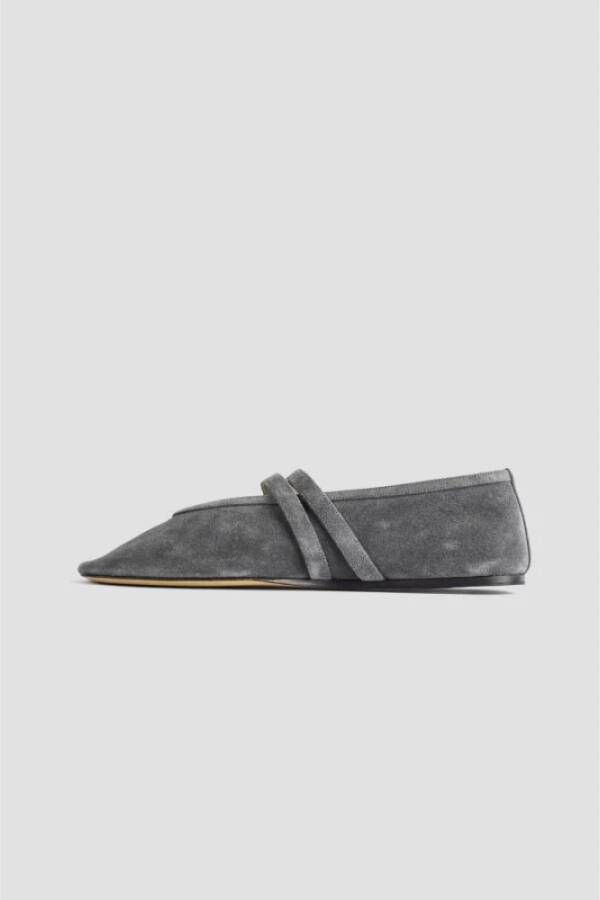 Le Monde Beryl Houtskool Grijs Suède Ballerinas Gray Dames