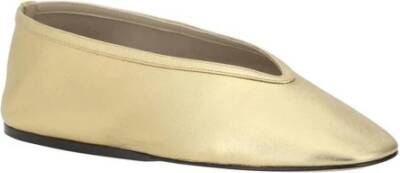 Le Monde Beryl Metallic Leren Ballerina's Elegante Moderne Stijl Yellow Dames