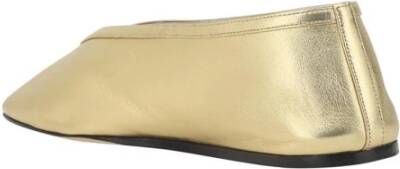 Le Monde Beryl Metallic Leren Ballerina's Elegante Moderne Stijl Yellow Dames