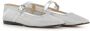 Le Monde Beryl Zilveren Mesh en Leren Ballerina Schoenen Gray Dames - Thumbnail 2